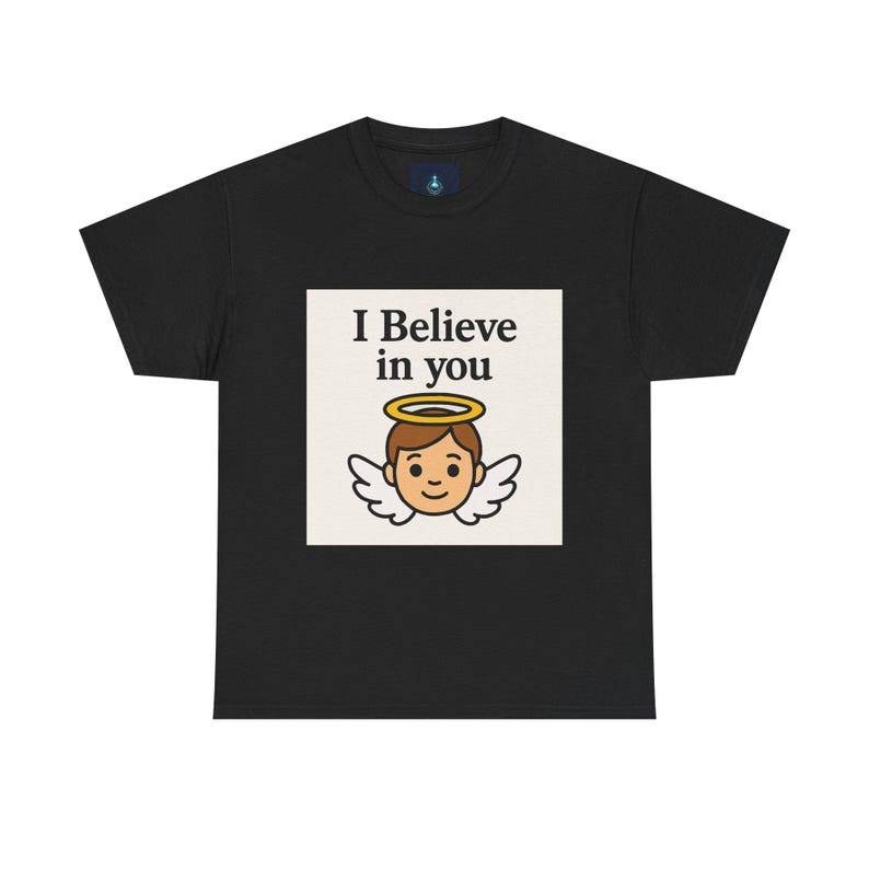 Inspirierendes Engel-T-Shirt, motivierendes T-Shirt, Unisex aus schwerer Baumwolle, positive Vibes, Geschenke zur Ermutigung Bild 2