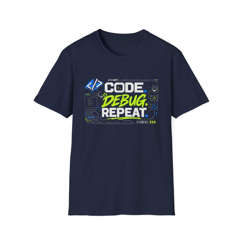 Code Debug Repeat T-Shirt | Programmer Coding Tee, Dev Humor image 14