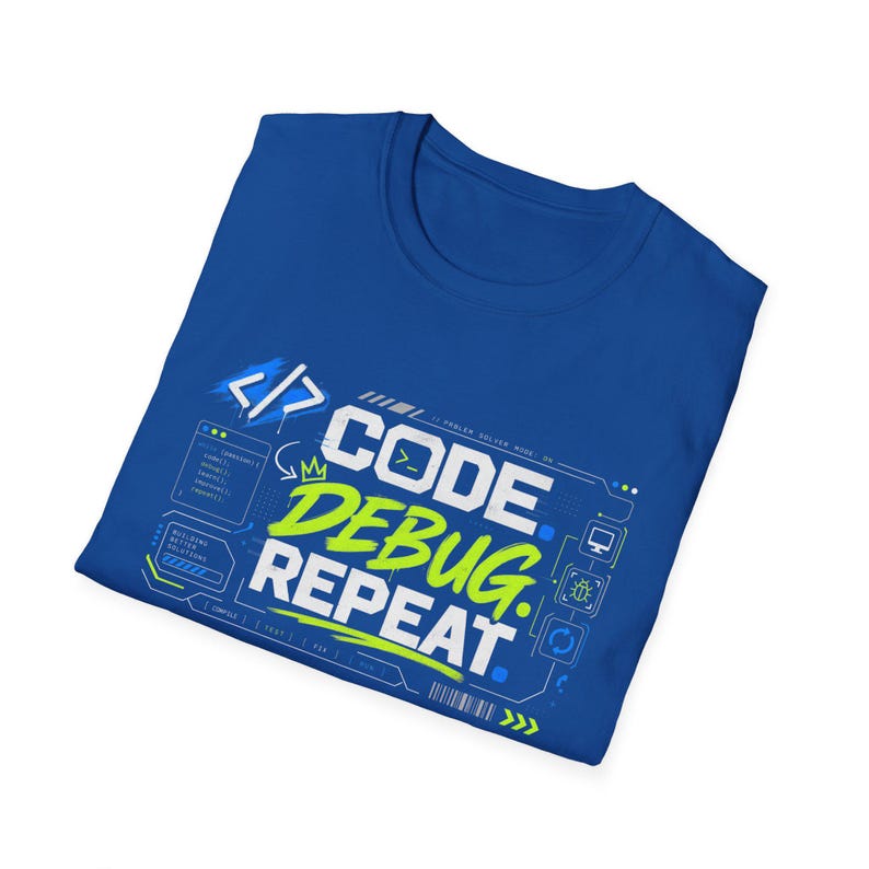 Code Debug Repeat T-Shirt | Programmer Coding Tee, Dev Humor image 12