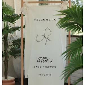 Personalisierte Baby Girlande aus Leinen: Personalisiertes Party Dekor