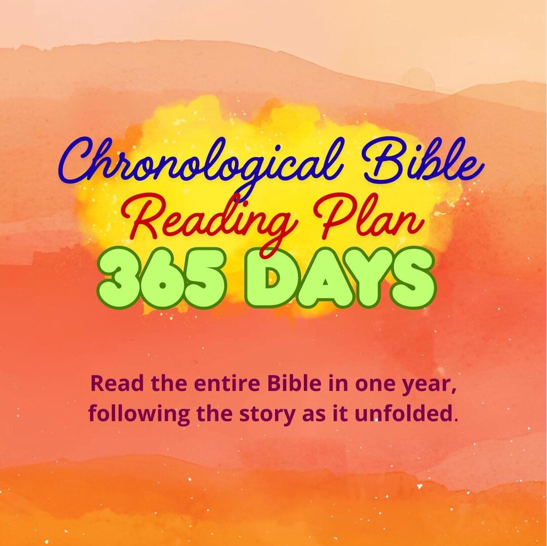 Chronological Bible Reading Plan 365 Days (KJV) | Printable A5 ...