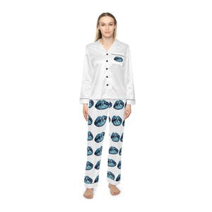 Pyjama femme Verseau en satin, pyjama céleste