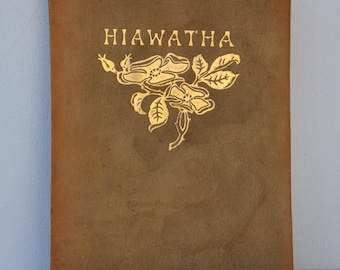 Hiawatha by Henry Wadsworth Longfellow, a classic literature, gold gilt