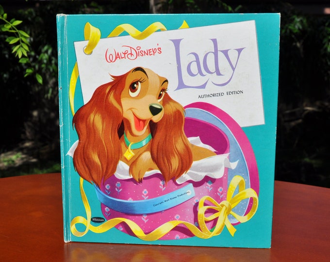 Walt Disney's Lady, Lady and the Tramp 1954, Whitman Book Walt Disney
