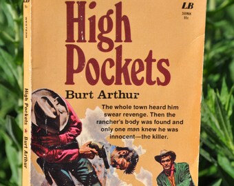 High Pockets by Burt Arthur Paper back book 1974, western, Leisure Books