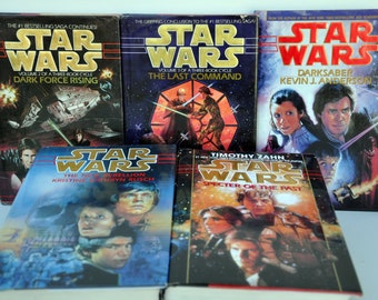 Star Wars The New Republic Era, Dark Force Rising, Last Command, Darksaber, New Rebellion, Spector of the Past, price is for 1 book, sci-fi