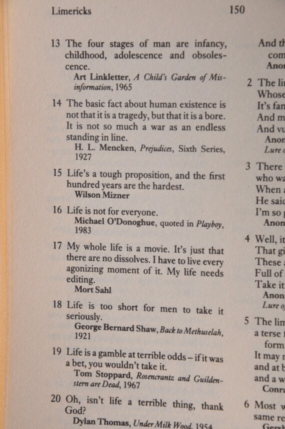 The Penguin Dictionary Of Modern Humorous Quotations Compiled By Fred Metcalf Penguin Books 1987 - 