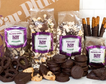 42 Pack Dark Chocolate Lovers Gift Box - Handmade Gourmet Snacks