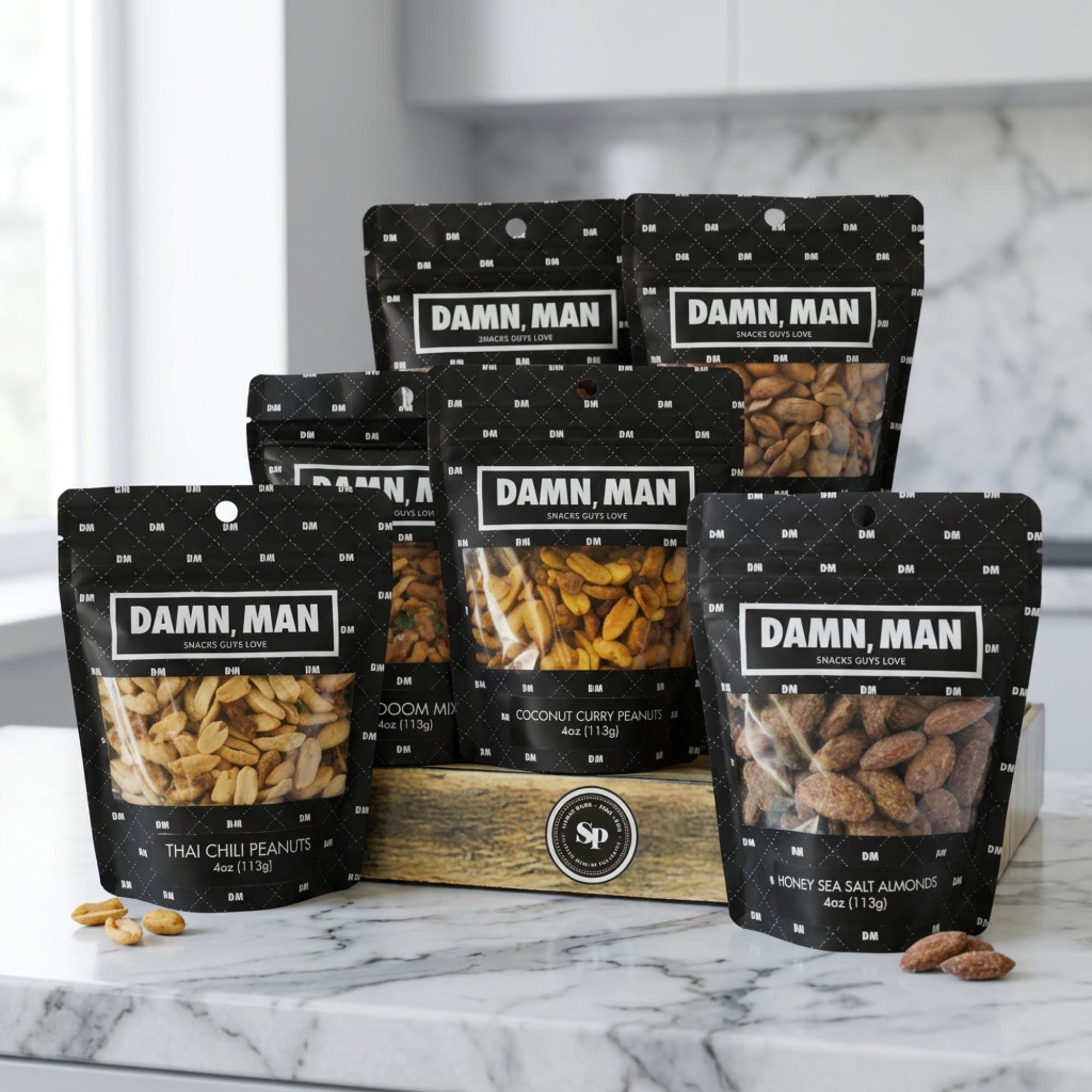 Gourmet Nut Gift Box – Vegan Roasted Snacks Assortment (6 Variety