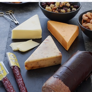 Delicatessen Gift Box: Gourmet Cheese, Meat & Nuts Assortment