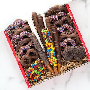 22 Pack Chocolate Covered Pretzels - Gift Box of Chocolates