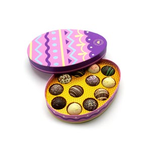 Easter Egg Truffle Box – Handcrafted Gourmet Chocolates, Easter Gift, Artisan Holiday Treat, Limited Edition Chocolate, Easter Basket Filler