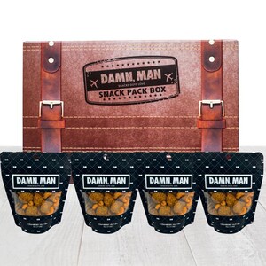 Cranberry Habanero Nuts - Trail Mix Snack Pack Gift Box - 4 Bags - 1 lb Total