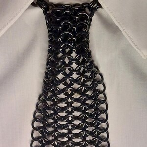 metal dress ties Stainless Steel Handmade Chainmail Tie