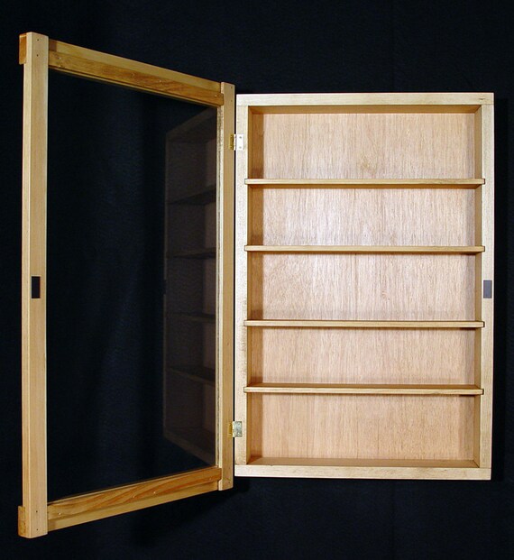 Wall Curio Cabinet Display Case Shadow Box Etsy