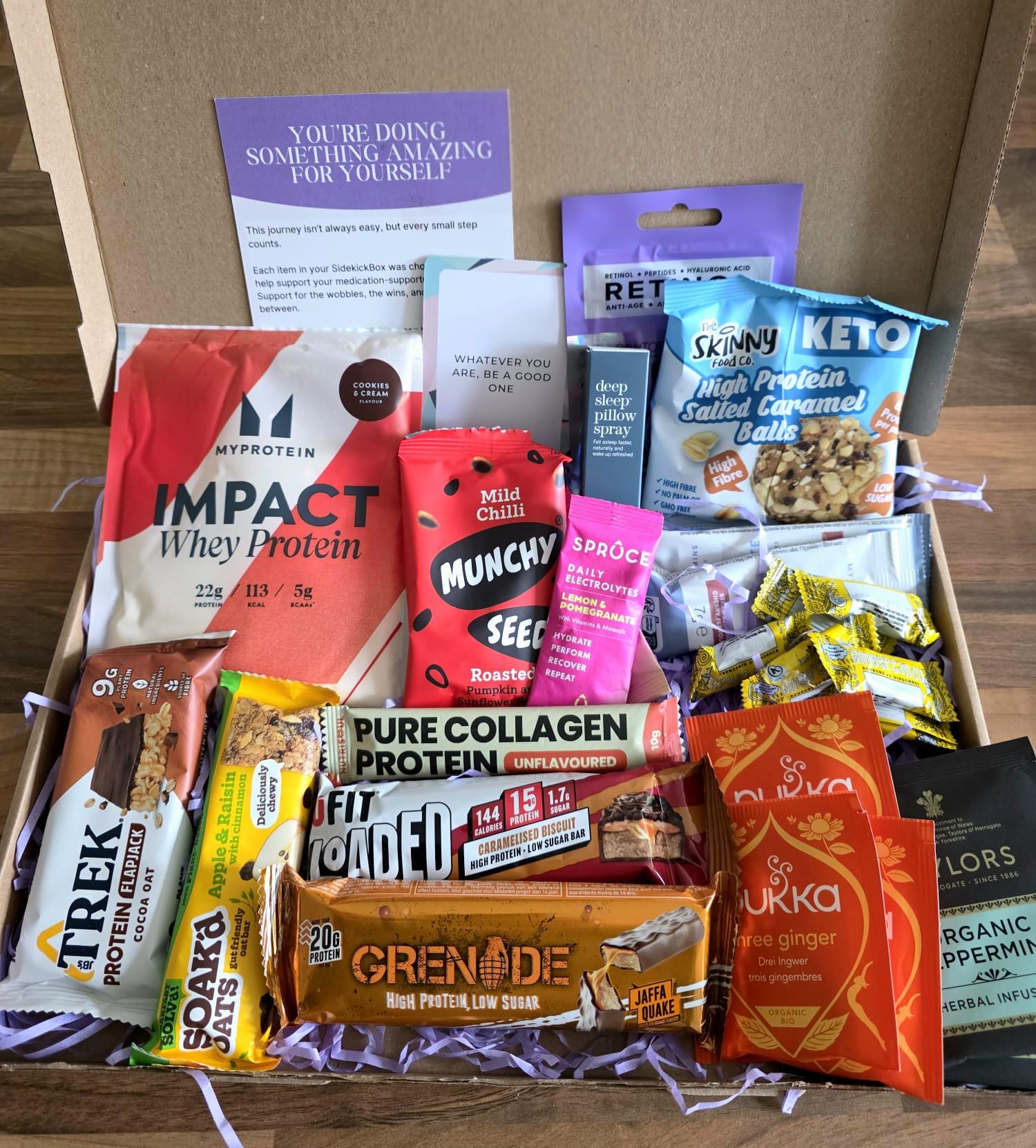 Sidekick Package The Full Sidekick | Health Journey Snack Box | Wellness Goals Care ...