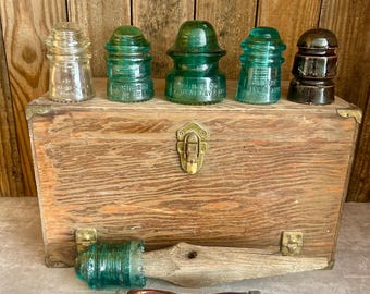 Vintage Hemingray Glass Insulators | Antique Utility Pole Insulators | Iowa Estate Find