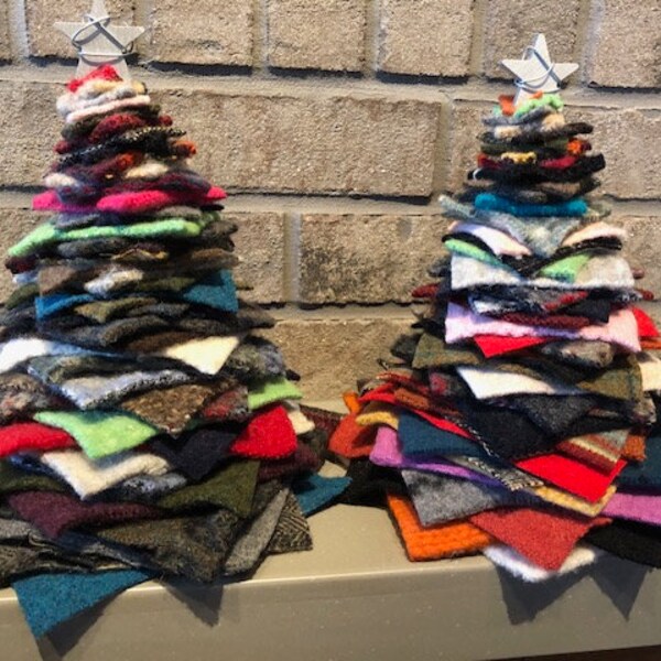 Repurposed Wool Sweater Christmas Tree