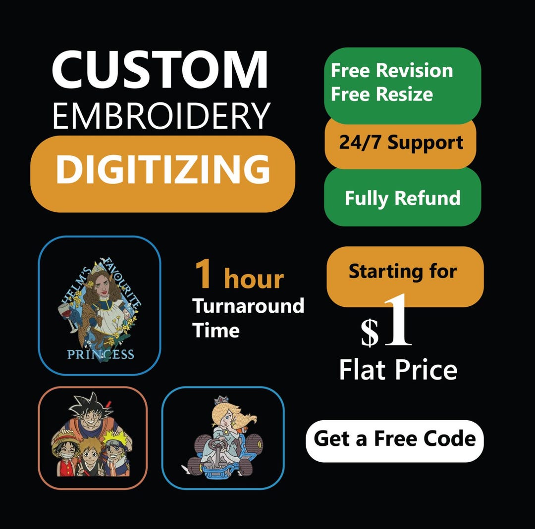 Logo Digitizing Service | Custom Embroidery Digitizing for Patches ...