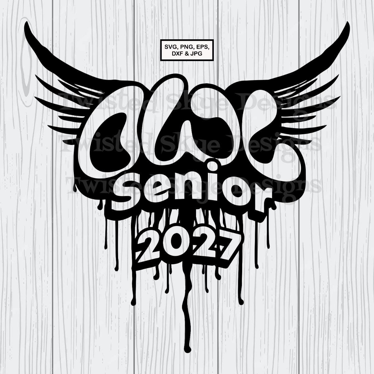 Owl Senior 2027 Logo SVG (Instant Download)