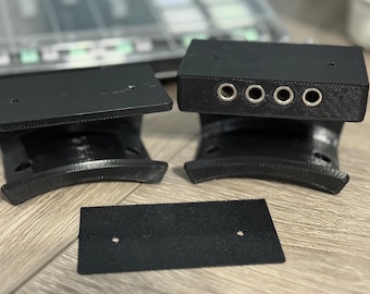Under Desk Headphone Mount: Rodecaster Pro Audio Interface, Optional Neutrik Jacks