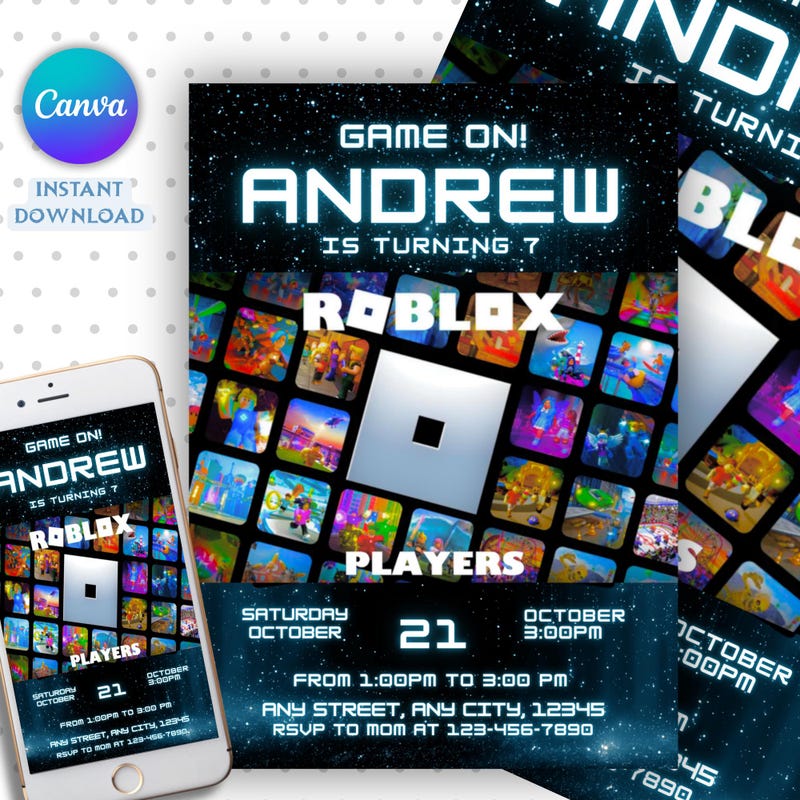 Roblox Png Birthday 10 - Etsy