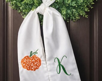 Faja de corona de calabaza de otoño