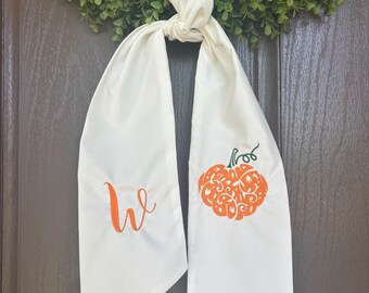 Faja de corona de calabaza otoñal personalizada