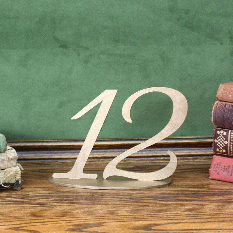 Wood Table Numbers - Etsy