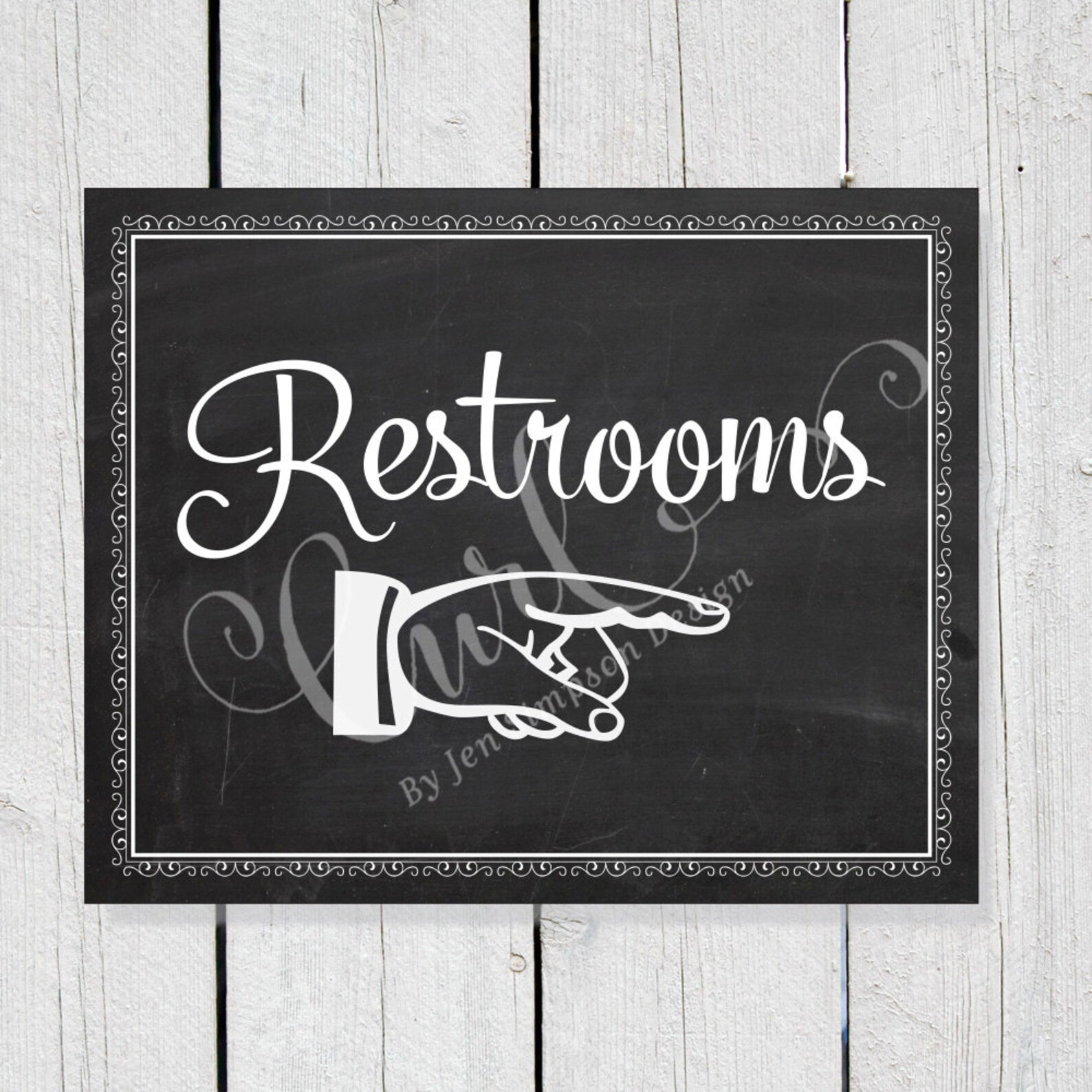 Printable Restroom Signage Reception Signage Party Sign - Etsy