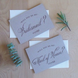 Tarjetas para la fiesta nupcial, ¿Serás mi dama de honor?, Tarjetas rústicas para dama de honor, Tarjetas para la fiesta de bodas, ¿Serás mi dama de honor?
