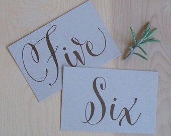 Printable table numbers, instant download - rustic table numbers, outdoor wedding table numbers