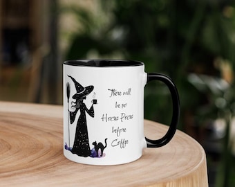 Halloween Witch Mug: Spooky Coffee Cup, Gothic Witchcraft Gift