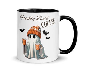 Cute ghost mug, Halloween ghost mug, spooky ghost mug, ghost coffee mug, funny ghost mug, friendly ghost mug, adorable ghost mug