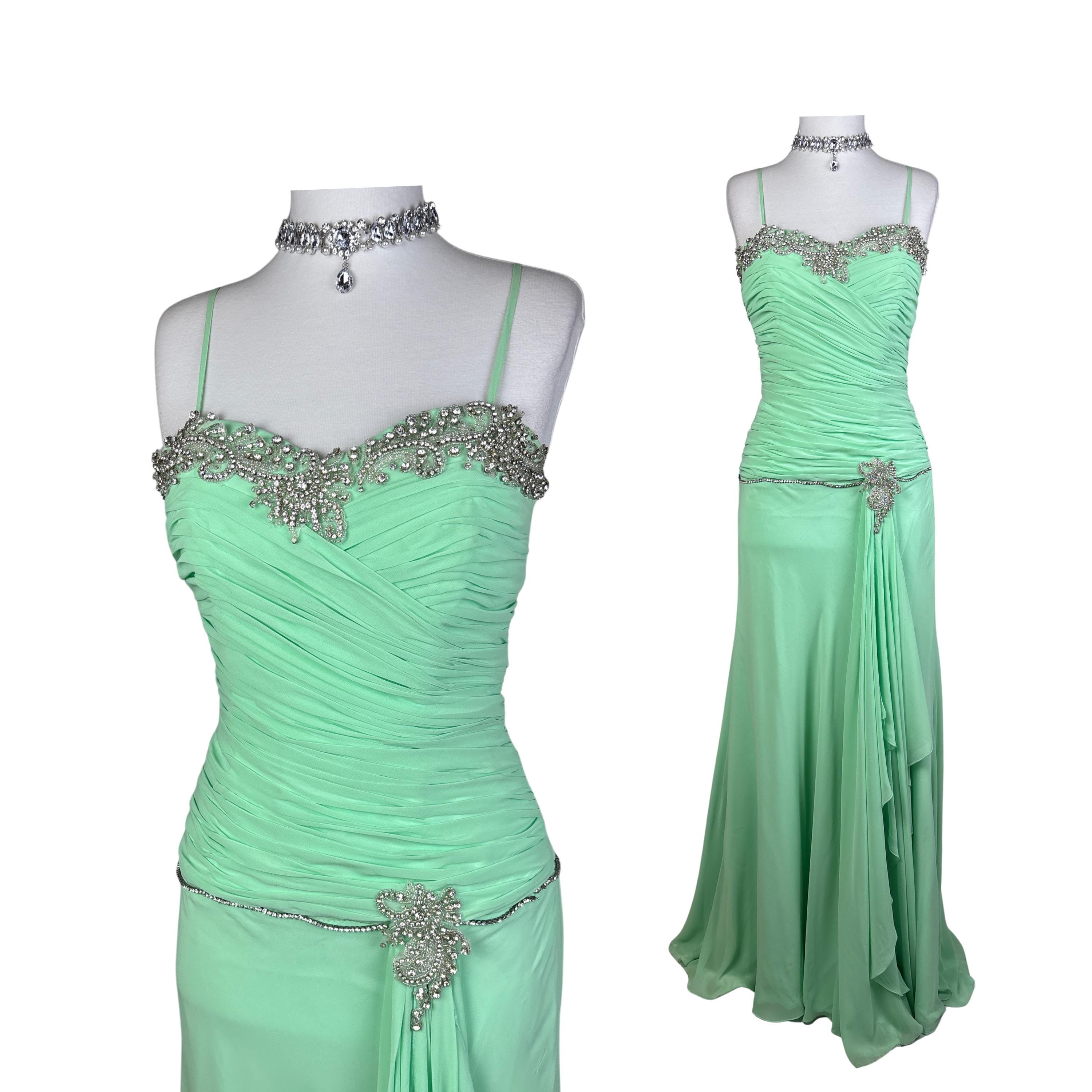 green emerald velvet dress Mint Magic Fairy Soire Midi Dress  Fairy Tong