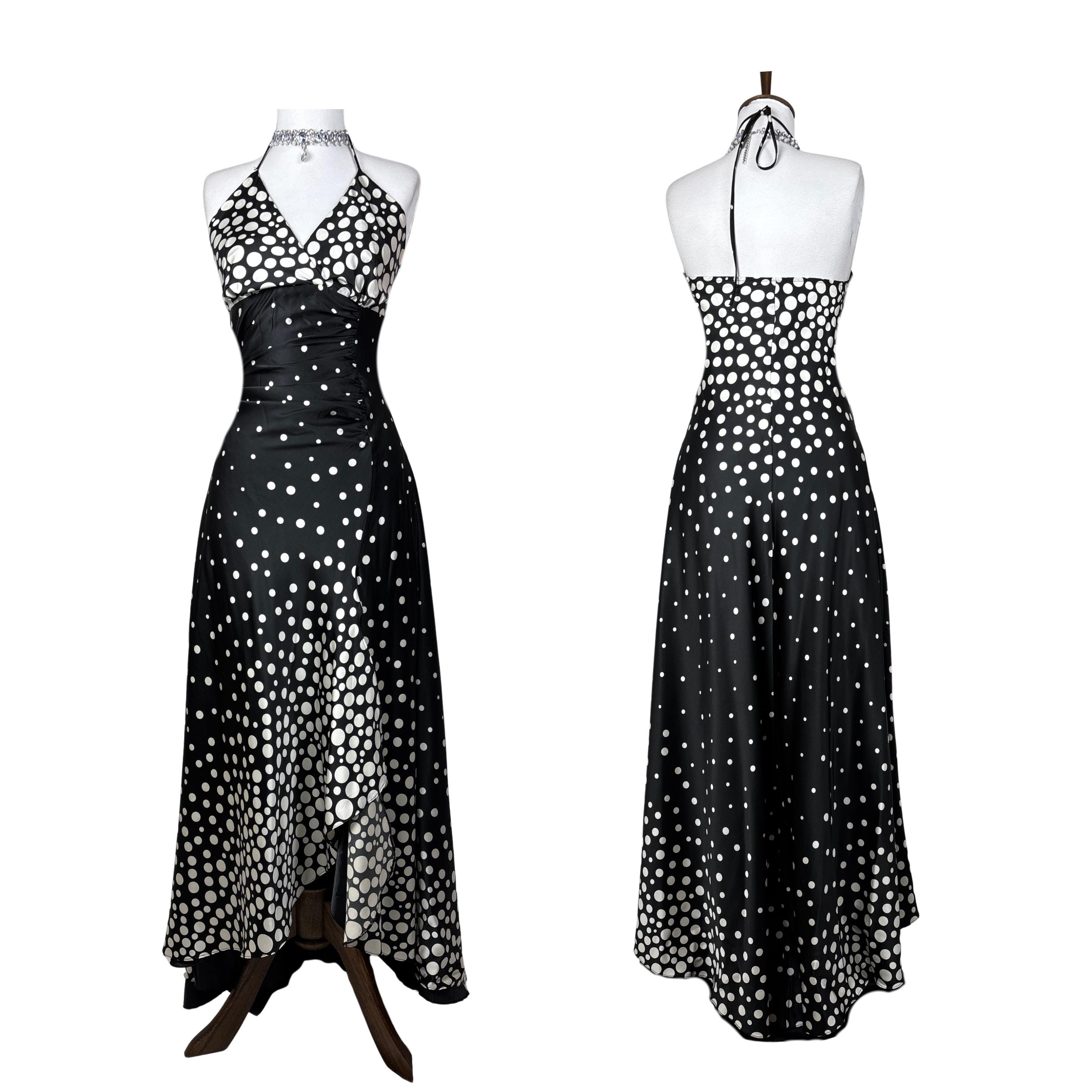 Black and White Evening Gown - Etsy