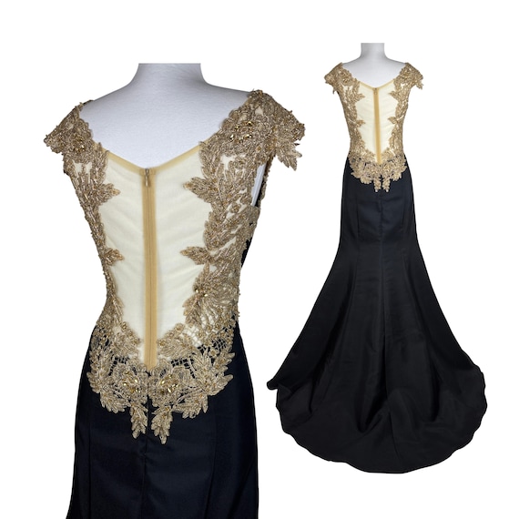 gold church dresses Diana Couture 8700 Dress slip main image 1