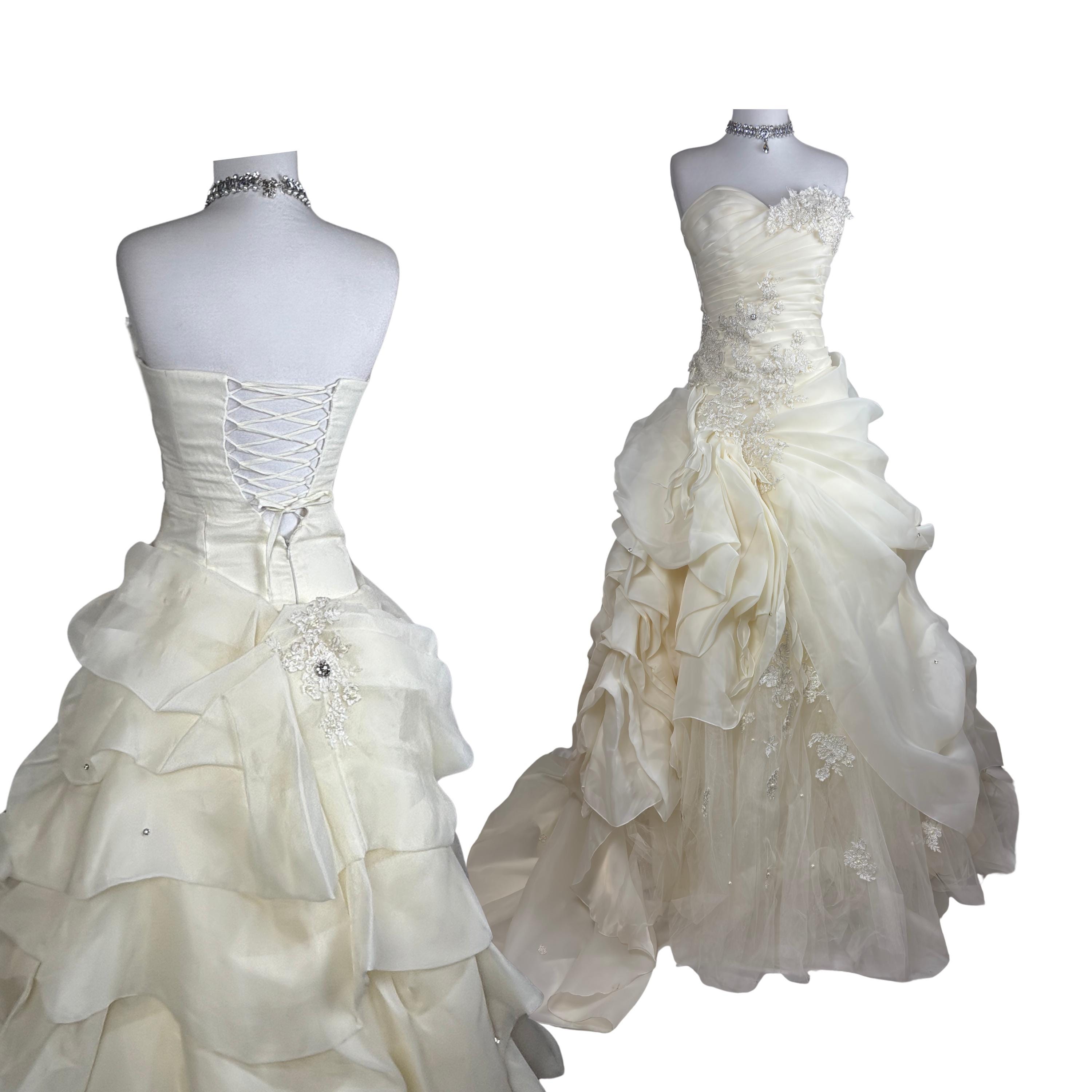 Vintage Lace Corset Wedding Dress - Etsy
