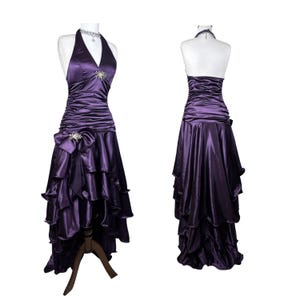 Prom Dress Purple Halter - Etsy Prom Dress Purple Halter - Etsy
