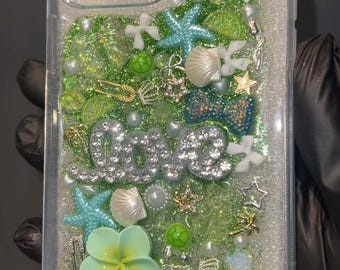 Handmade Phone Case: Charm-Decorated Junked Style