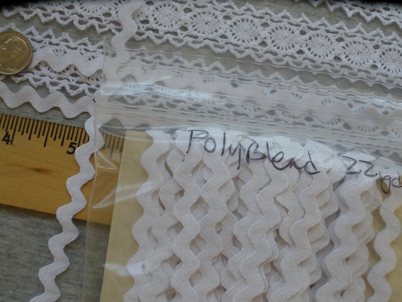 Ecru Cotton Lace 14mm - Zig Zag Ecru Cotton Lace 14mm - Zig Zag