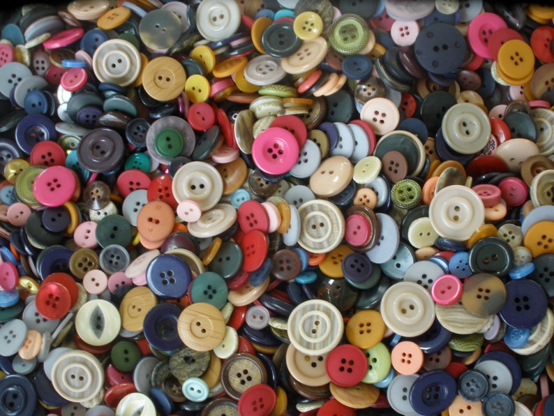 Colorful Craft Buttons Plastic Sewon Bulk Lot 11mm to 25mm Etsy