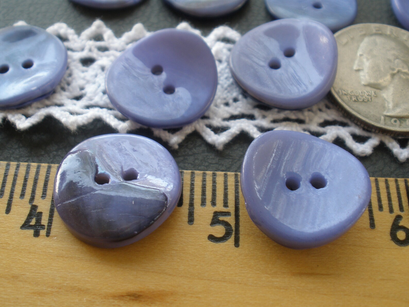 17MM Dyed Periwinkle Blue Mussel Shell Buttons 28L 11/16 - Etsy