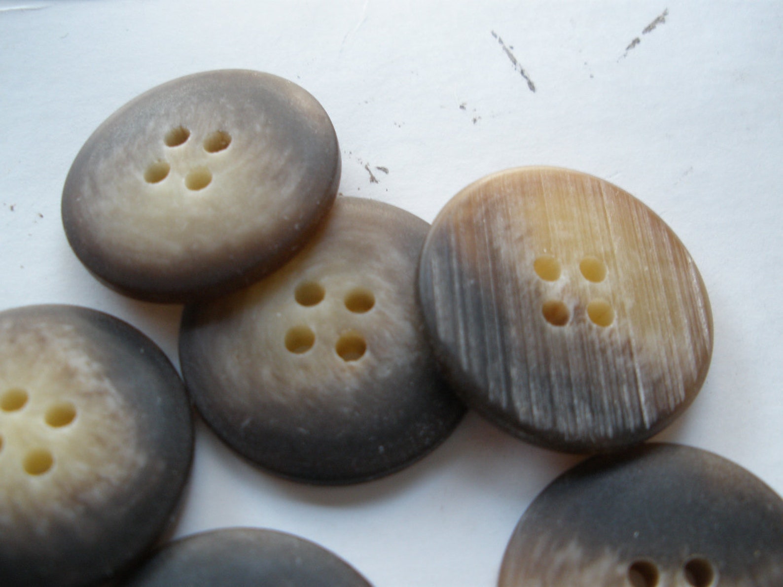 23MM Vintage Matte Brown Horn Coat Buttons 7/8 36L Etsy