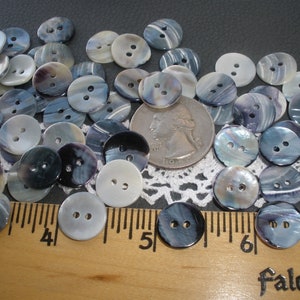 Mussel Shell Buttons - 1 Dozen - WAWAK Sewing Supplies