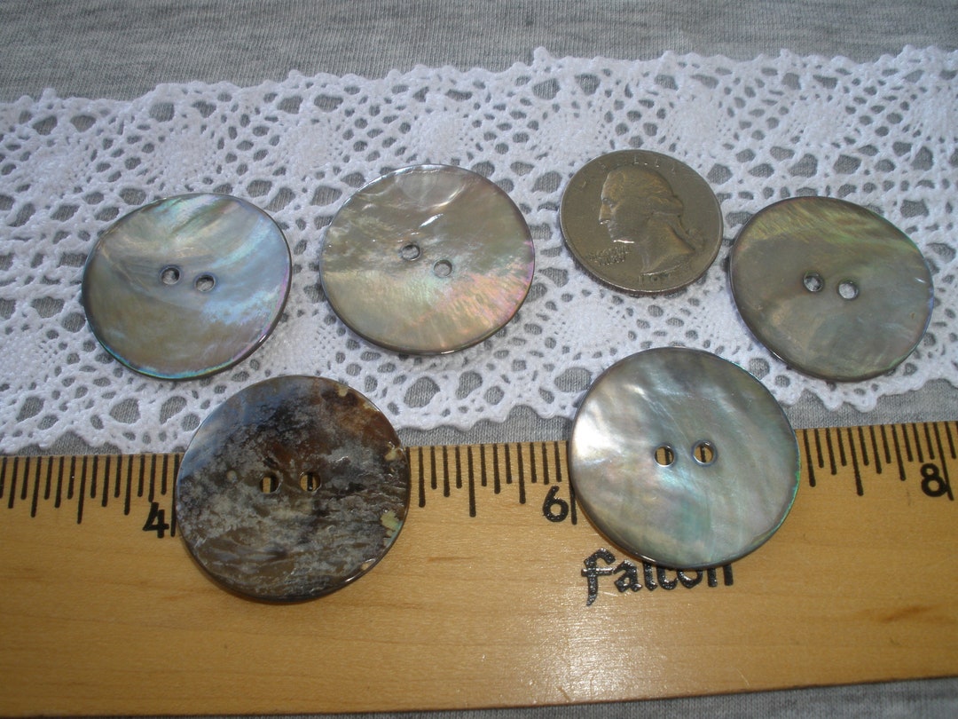 Extra Large 3CM Pearl Smoke Real Shell Buttons MOP Natural 1 3/16 ...
