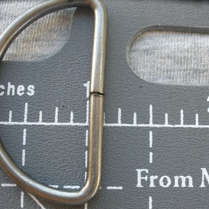 Metal 1.5 Inch Split D Rings D-ring Shiny or Dull Silver or BRONZE ...