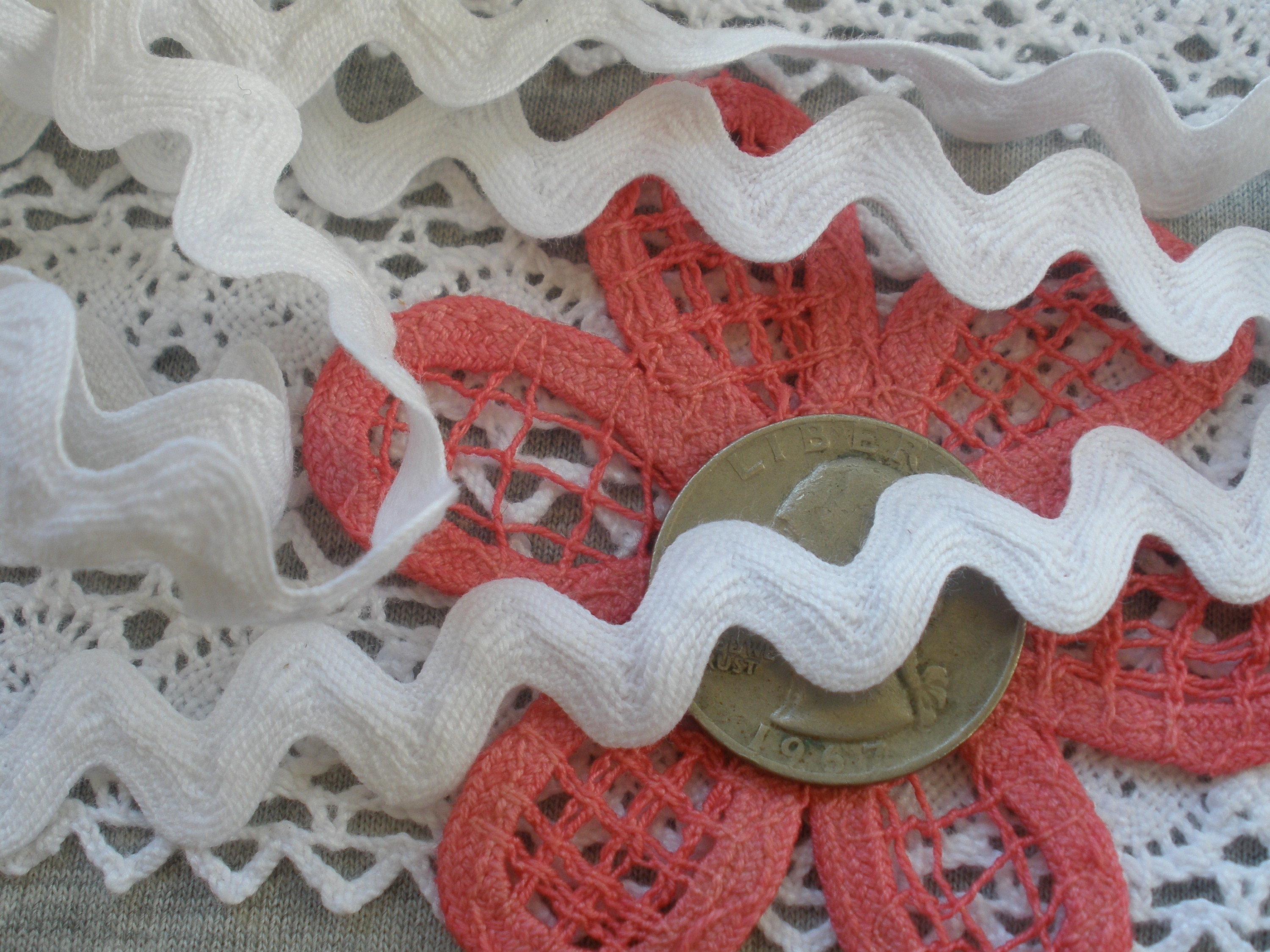 Fab White Cotton Rick Rack Trim Choose Yards 1/2 Ric Rac Etsy