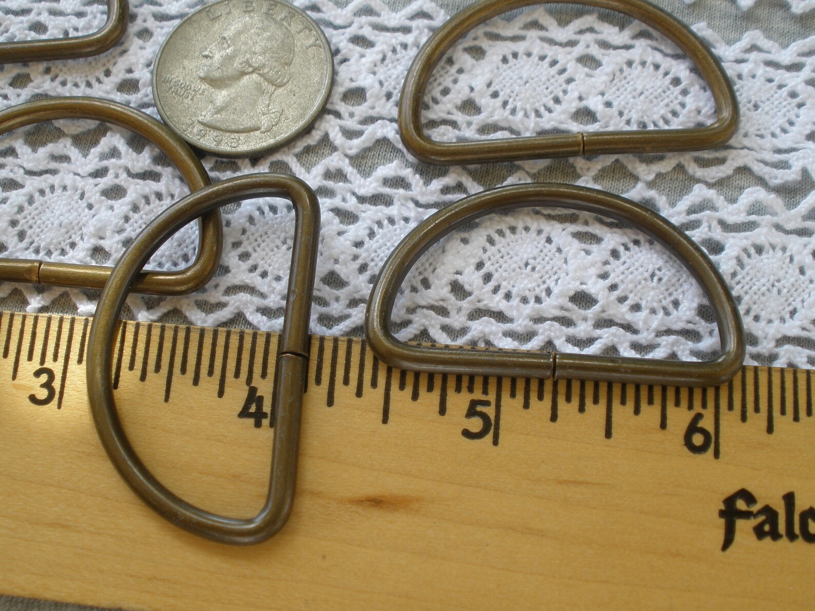 Metal 1.5 Inch Split D Rings D-ring Shiny or Dull Silver or - Etsy