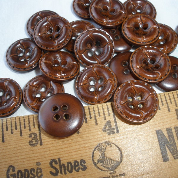 Faux Leather Buttons Etsy